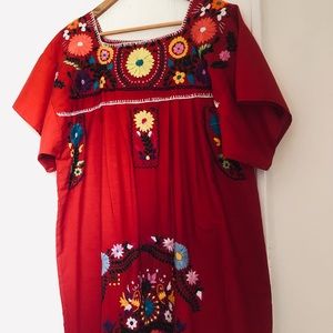 Mexican embroidered dress